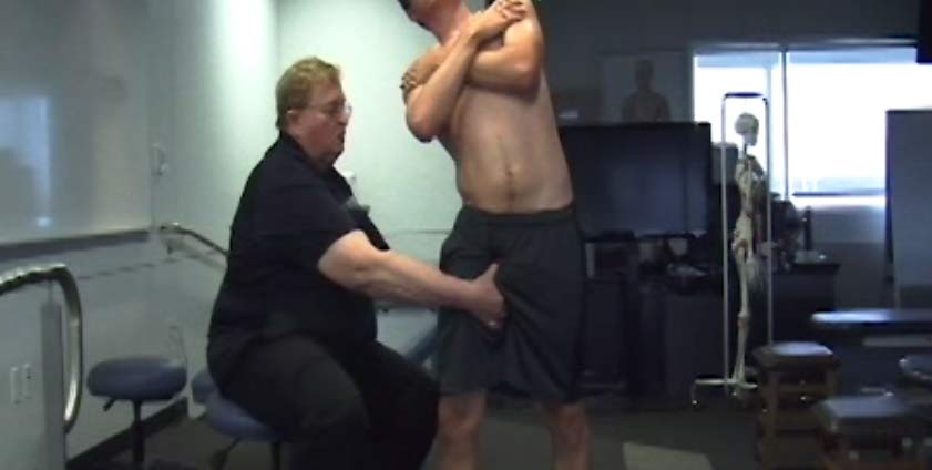 84. Sutherlands External Rotation of the hip Technique Method 1